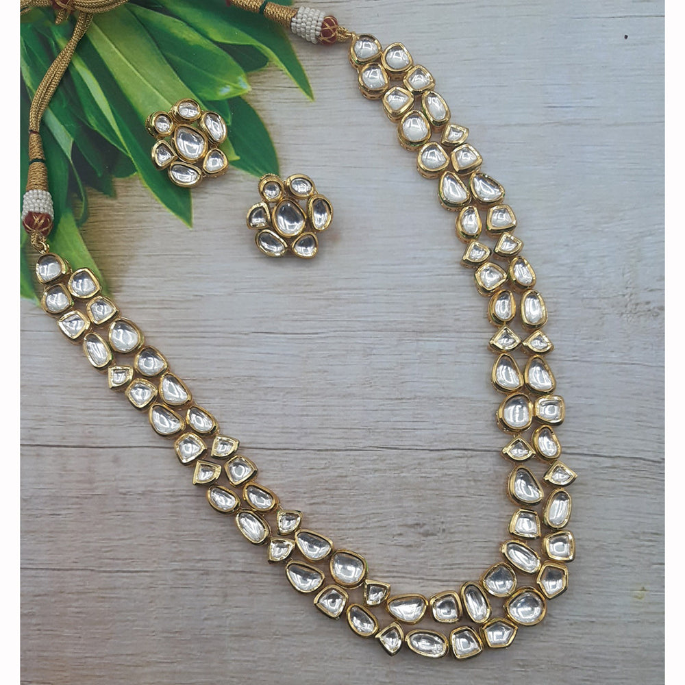 Royal Kundan Jewellery Kundan Stone Festive Necklace Set