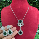 Royal Kundan Jewellery Glamorous American Diamond Necklace Set