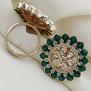 Royal Kundan Jewellery Polki Kundan Stone And Meenakari Finger Ring