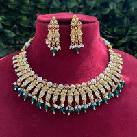 Royal Kundan Jewellery Pota Stone Meenakari Designer Necklace Set