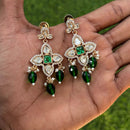 Royal Kundan Jewellery Classic Polki Kundan And Pearl Hanging Earrings