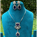 Royal Kundan Jewellery Sparkling American Diamond Necklace set 