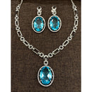 Royal Kundan Jewellery Sparkling American Diamond Necklace set 