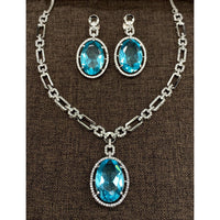 Royal Kundan Jewellery Sparkling American Diamond Necklace set 