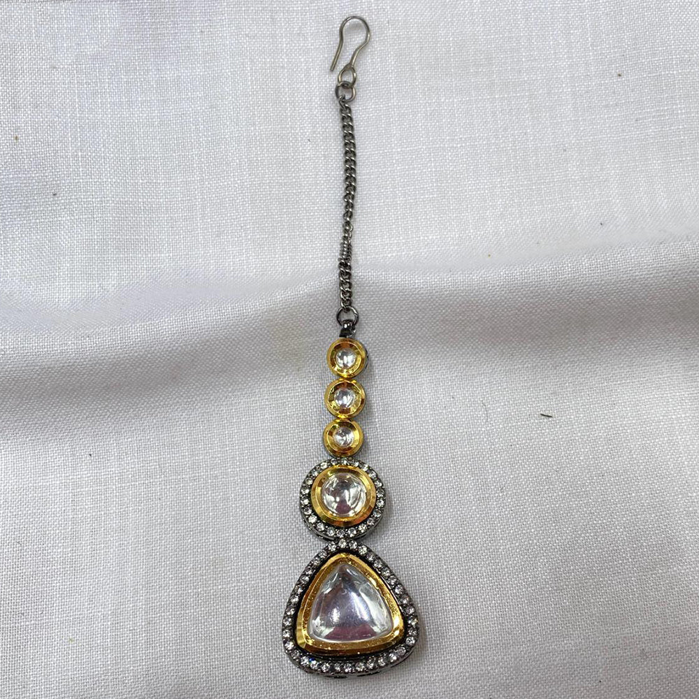 Royal Kundan Jewellery Designer Kundan Stone Maangtikka