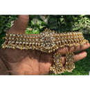 Royal Kundan Jewellery Designer Pota Stone Kundan Choker Necklace Set