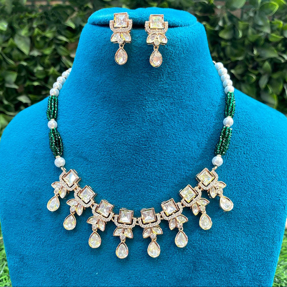 Royal Kundan Jewellery Heritage Polki Kundan And Pearl Necklace Set