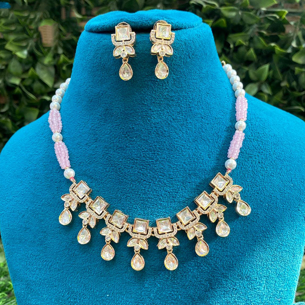 Royal Kundan Jewellery Heritage Polki Kundan And Pearl Necklace Set