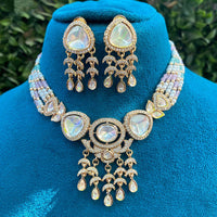 Royal Kundan Jewellery Luxe Polki Kundan And Pearl Designer Necklace Set