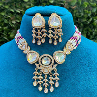 Royal Kundan Jewellery Heritage Polki Kundan And Pearl Necklace Set