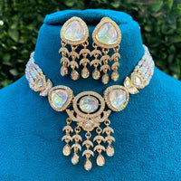 Royal Kundan Jewellery Heritage Polki Kundan And Pearl Necklace Set