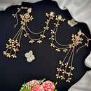 Royal Kundan Jewellery Maharani Inspired Kashmiri Kundan Pearl Dangler Earrings