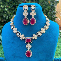 Royal Kundan Jewellery Classic Polki Kundan Stone Festive Necklace Set