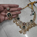 Royal Kundan Jewellery Pota Stone And Pearl Designer Necklace Set