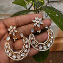 Royal Kundan Jewellery Classic Queen Polki Kundan And Pearl Dangler Earrings