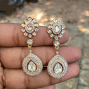 Royal Kundan Jewellery Classic Queen Polki Kundan Dangler Earrings