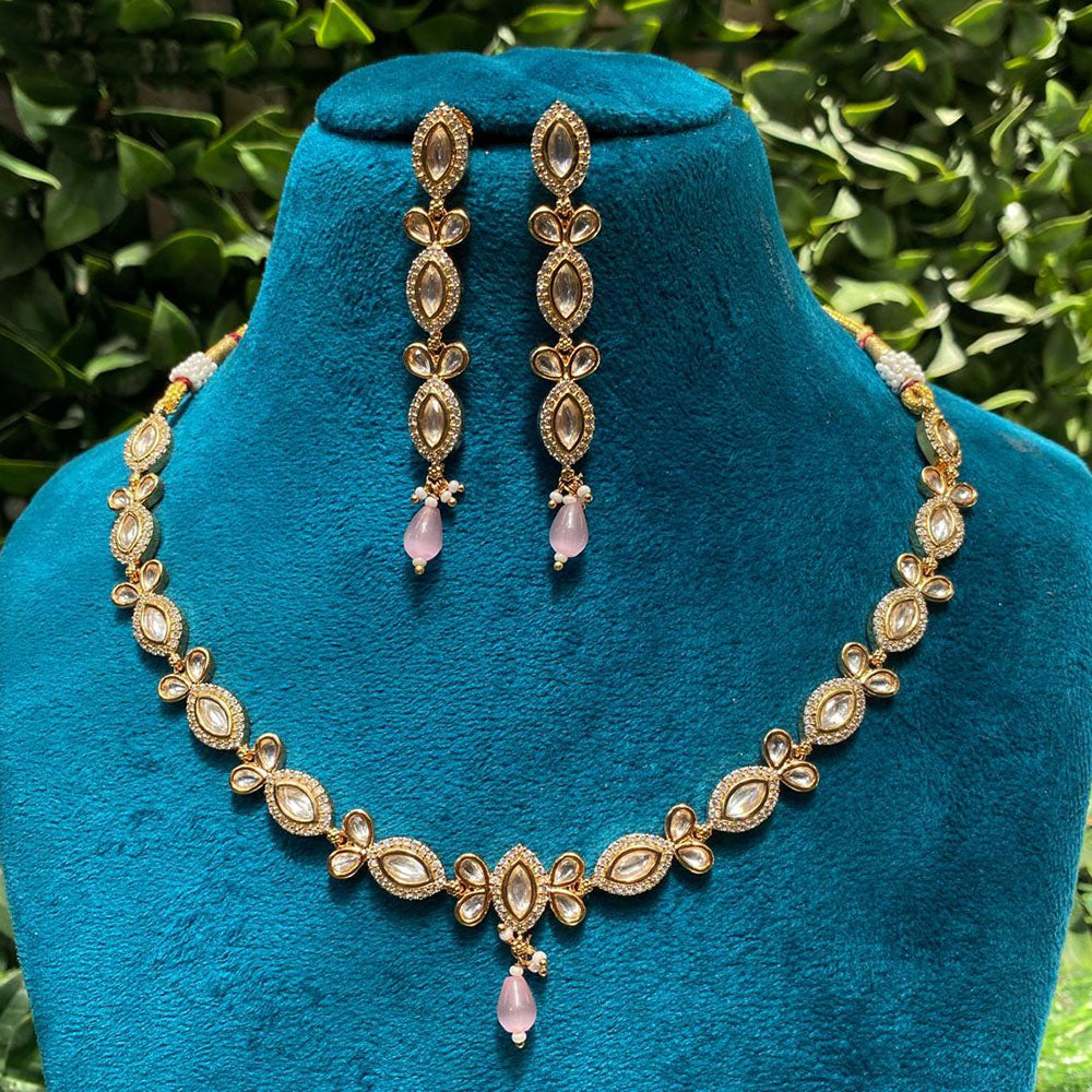 Royal Kundan Jewellery Polki Kundan Stone And Beads Necklace Set