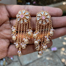 Royal Kundan Jewellery Royal Look Polki Kundan Stone And Beads Dangler Earrings