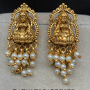 Royal Kundan Jewellery Antique Temple Pearl Hanging Earrings