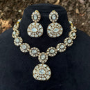 Royal Kundan Jewellery Polki Kundan Stone Necklace Set 