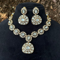 Royal Kundan Jewellery Polki Kundan Stone Necklace Set 