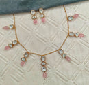 Royal Kundan Jewellery Elegant Polki Kundan Stone And Beads Necklace Set