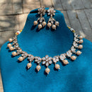 Royal Kundan Jewellery Heavy Polki Kundan Stone And Pearl Necklace Set