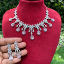 Royal Kundan Jewellery Glamorous American Diamond Necklace Set