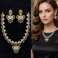 Royal Kundan Jewellery Grand Polki Kundan Stone Necklace Set