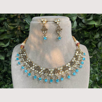 Royal Kundan Jewellery Designer Polki Kundan Stone And Pearl Necklace Set