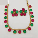 Royal Kundan Jewellery Grand Pota Stone Necklace Set