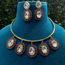 Royal Kundan Jewellery Designer Polki Kundan And Pearl Necklace Set