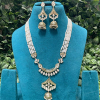 Royal Kundan Jewellery Designer Polki Kundan Stone And Pearl Necklace Set