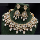 Royal Kundan Jewellery Grand Polki Kundan Stone Pearl And Beads Neckalce Set