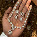Royal Kundan Jewellery Grand Polki Kundan Stone Neckalce Set