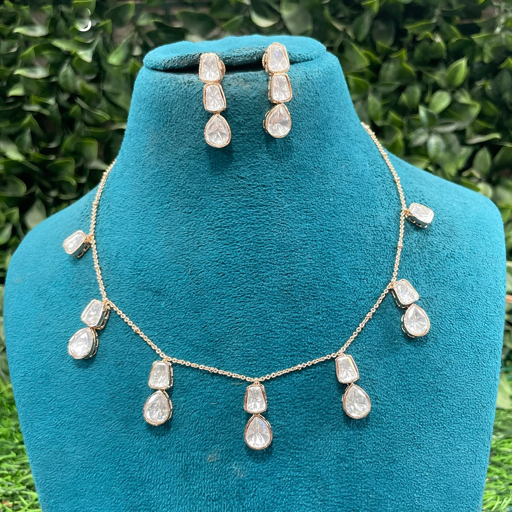 Royal Kundan Jewellery Grand Polki Kundan Stone Neckalce Set