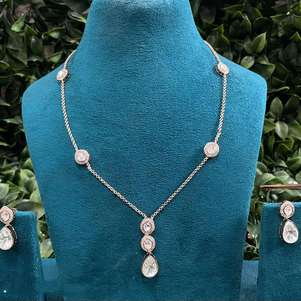 Royal Kundan Jewellery Grand Polki Kundan Stone Neckalce Set