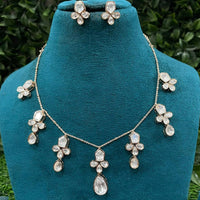 Royal Kundan Jewellery Grand Polki Kundan Stone Neckalce Set