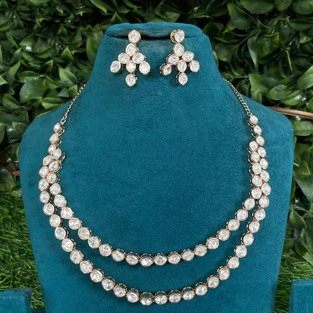 Royal Kundan Jewellery Grand Polki Kundan Stone Neckalce Set