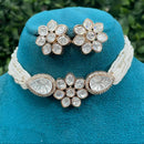 Royal Kundan Jewellery Grand Polki Kundan Stone And Pearl Choker Neckalce Set