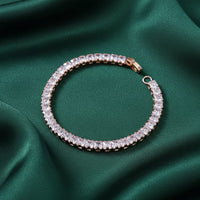 Urthn Rose Plated AD Stone Bracelet