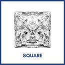 Golay Buchel Square Prince Cut Shape Cubic Zirconia Stone (1.5 mm to 8 mm)