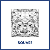 Golay Buchel Square Prince Cut Shape Cubic Zirconia Stone (1.5 mm to 8 mm)