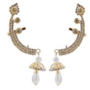 Hania Jewels Gold Plated Austrain Stone Earcuff Jhumki Earrings