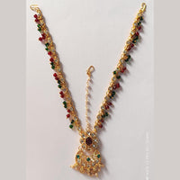 Disha Imitation Gold Plated Austrian Stone And Pearls Damini Mangtikka