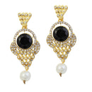 Hania Jewels Gold Plated Austrain Stone Dangler Earrings