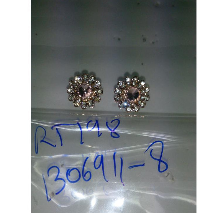 Hania Jewels Gold Plated Austrain Stone Studs Earrings