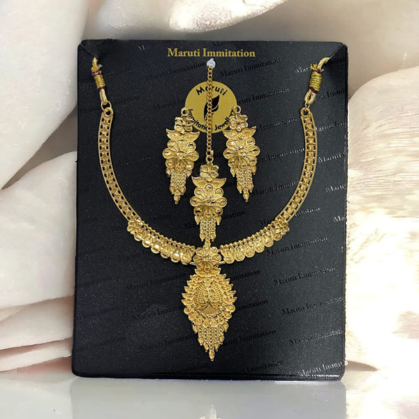 Maruti Immitation Gold Plated Necklace Set