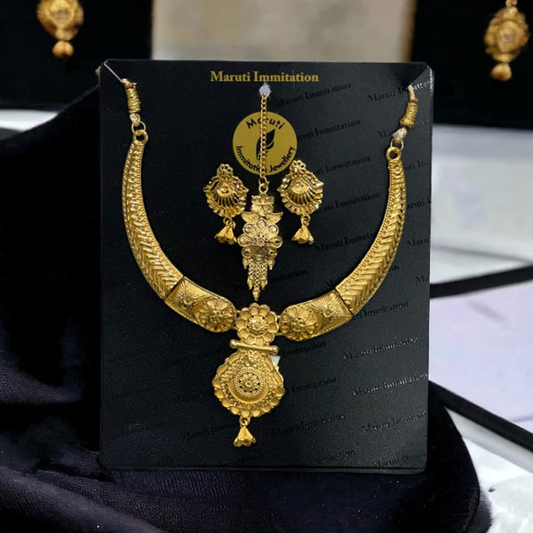 Maruti Immitation Gold Plated Necklace Set