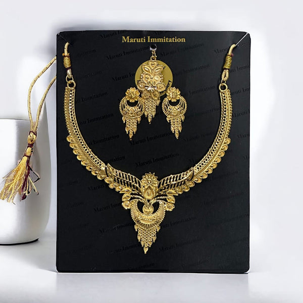 Maruti Immitation Gold Plated Necklace Set